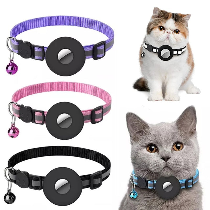 Reflective Waterproof Pet Collar W/AirTag Holder